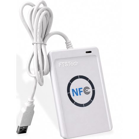 Smart NFC RFID Lecteur/Graveur ISO 14443 A/B Carte Clone Machine+ 5pièces Porte-clés UID Inscriptibles (1/5)