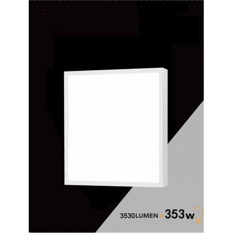 Plafoniera Led 30 Watt 3 Luci Luce Bianca Calda Naturale Pannello + Cornice (1/4)