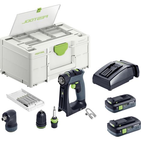 Festool Akku-Bohrschrauber CXS 18 TBX4,0 I-Set, 2x 4,0 Ah TBX und Ladegerät im Systainer (1/2)