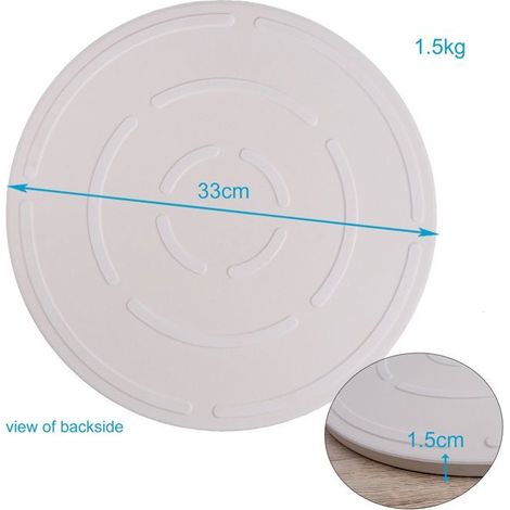 Pierre à pizza cordiérite XL ronde Ø33 cm pour barbecue (1/4)