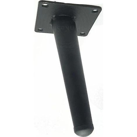 Pieds de table en métal, ferrures coniques, buffet/armoire d'angle noir, 25 cm (1/5)