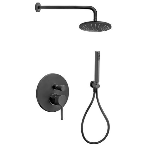 KIT DOCCIA CAROLA NERO OPACO- Nero Opaco- DH- pezzi 1