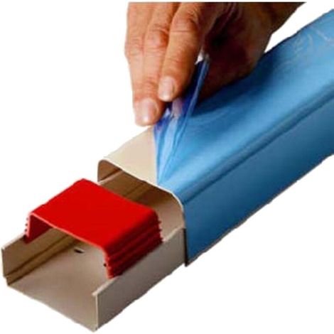 EID – Goulotte PVC rigide 110x75 mm 2 M – Protection circuits frigorifiques – Fond à fixer au mur – Couvercle clipsable