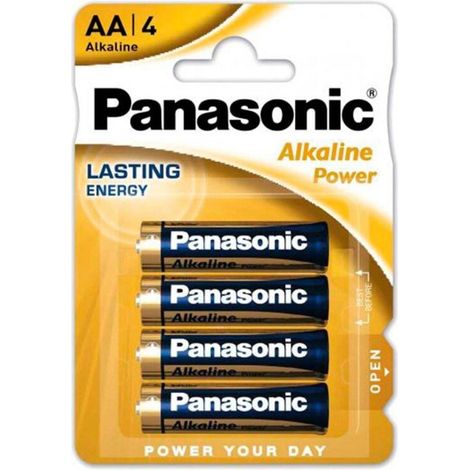 Blisterpackung mit 4 Alkaline-Batterien 1,5 V AA LR06 1,5 V - Blisterpackung mit 4 Alkaline-Batterien 1,5 V AA LR06 1,5 V