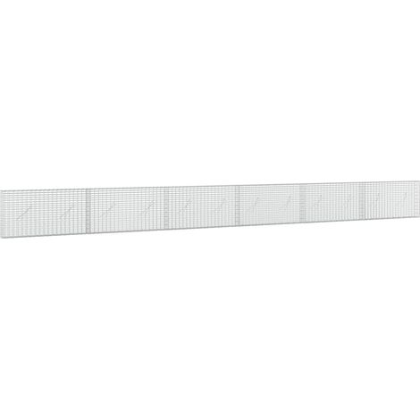 Gabion avec fil de 5 mm et maille de 5x2,5 cm 600x10x50 cm vidaXL (1/5)