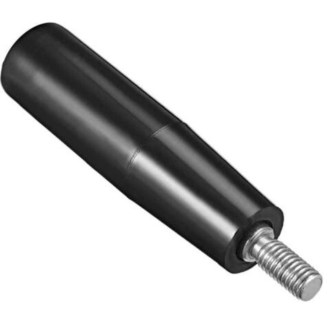 Bouton de volant rotatif M10 x 100 mm, filetage mâle avec poignée tournante en bakélite en plastique pour machine de fraisage de tour industrielle-Chrom (1/3)