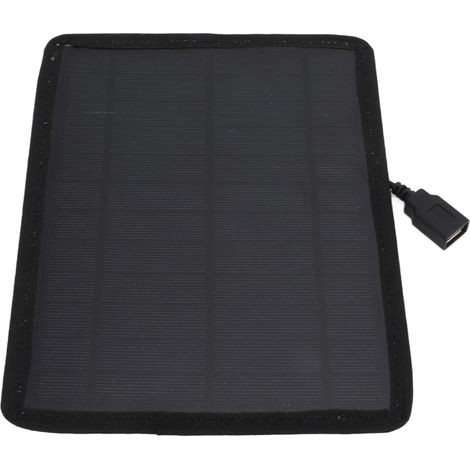 Panneau Solaire 5.3W 6V USB Monocristallin Camouflage pour Chargeur de Batterie Extérieur Voyage