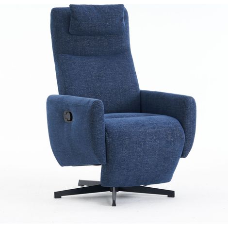 Fauteuil relaxation recliners 67 x 80.5 x 110 cm,moderne,bleu (1/5)
