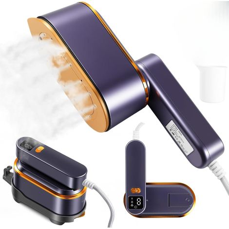 Défroisseur vapeur portable Ironfor Travel 1200 W, 4 modes avec écran LCD, puissant pour la maison et les voyages, réservoir d'eau de 150 ml (1/5)