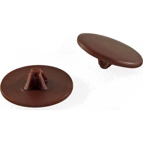 MOBILA - 20PZ COPRI VITE IN PLASTICA MARRONE