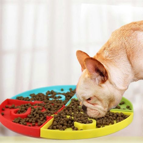 Tapis à lécher pour chien à alimentation lente (1/4)