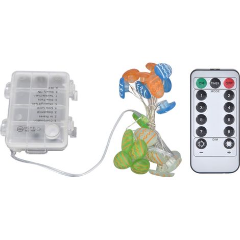 Oster-Lichterkette, warmes Licht, LED-Ostereier, IP44 wasserdicht, 8 Modi, 3 Meter/9,8 Fuß, 40 Lichter (1/5)