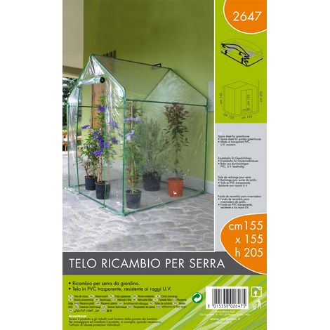 Telo ricambio per serra (155 x 155 x h 205 cm)