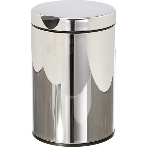 Portarifiuti sospeso, con coperchio, 3 l acciaio inox EMCO (1/5)