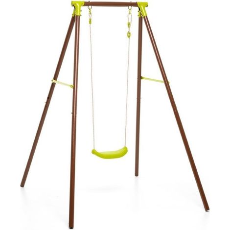 Altalena in Metallo 1 Seggiolino Posto Gioco da Bambino Giardino