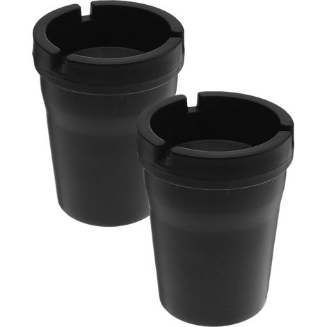 Cendrier Voiture,Porte-gobelet Plastique Cendrier,Cendriers pour l'extérieur,Cendriers avec Couvercle,Accessoires Auto,Convient à la Plupart des Voitures,Camions et SUV (1/5)