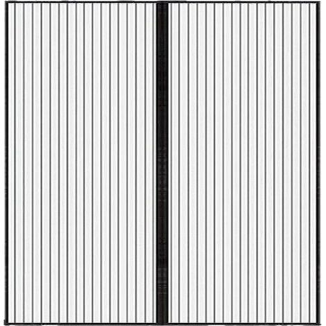 Moustiquaire Magnetique Porte - 100 x 210 cm - Fixation Adhesive Sans Perçage - Pour Portes Coulissantes - Noir (1/5)