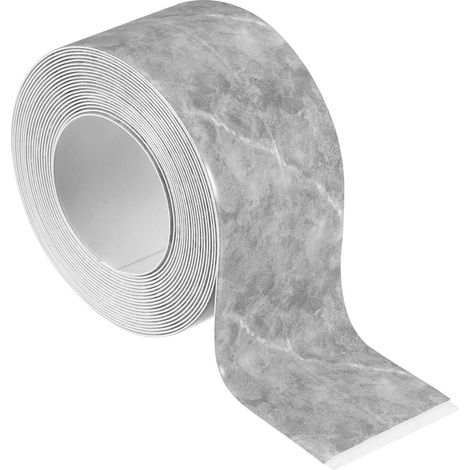 Striscia sigillante impermeabile autoadesiva per bagno, WC, cucina, vasca da bagno, grigio scuro (1/5)
