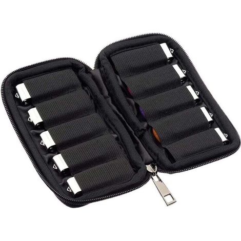 Boîte de rangement pour clé USB, étui de protection USB, pochette de rangement pour accessoires électroniques, 1 pièce, noir (1/4)