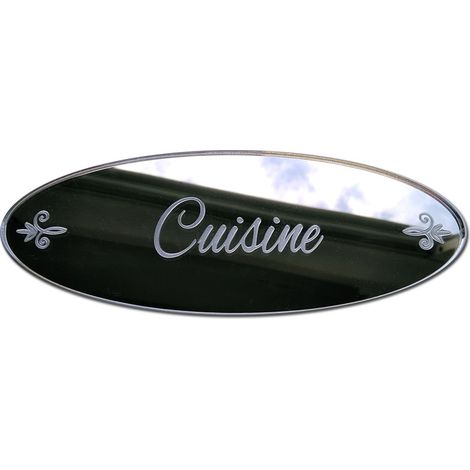 MIROIR PLAQUE DE PORTE CUISINE SHABBY (PLEXIMIROIR021) (1/5)