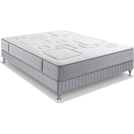 Ens EQUILIBRE 140x200 matelas H25 ressort ensachés, ferme, sommier (1/5)