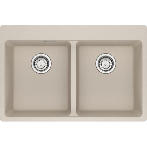 Franke MRG 620-34-34 FTL. Tipo di lavello: Lavello montato su piano, Forma del lavandino: Rettangolare, Materiale del lavandino: Fragranito. Larghezza: 760 mm, Profondità: 500 mm, Al... - 114.0661.695