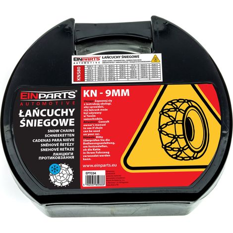 Schneeketten für Felgen/Reifen 13-17 Zoll KNS80 Ö-Norm TÜV 9mm, 2 Stück (1/5)