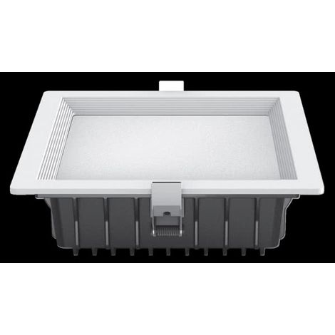 Einbauleuchte Led Intego Pro Cuad. 32w 1880lm 7x22x22 cm Weiß 6400k Schnitt 19x19 cm