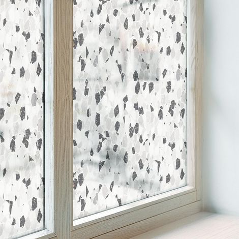 Anti Regard Film pour Vitre 100x116 Vitrail Collés sur le Verre Décoratif Adhésif pour Chambre Cuisine Salle de Bain Protection Élégance subtile (1/5)