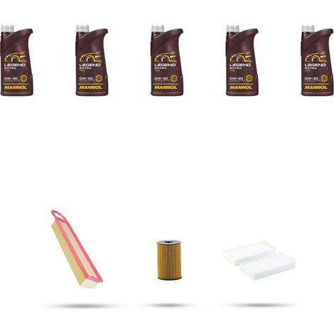 Kit tagliando 3 FILTRI e 5L OLIO compatibile con Citroen Berlingo II 1.6 VTI 88kw dal 2009 (1/5)