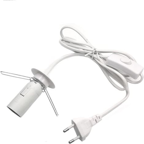 1 Câble lampe sel, Prise européenne, Interrupteur intégré, Ampoule E14 incluse, Pour éclairage d'ambiance (1/5)