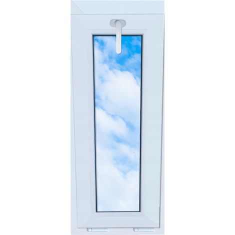Ventana de PVC blanca, basculante, 40x100, nueva, 400x1000, doble acristalamiento, basculante (1/5)