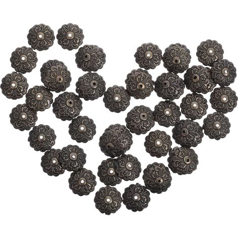 Abaodam Lot de 50 plaques fixation arrière en forme fleur (1/5)