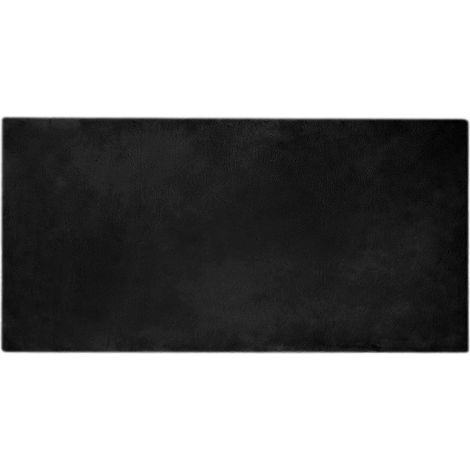 Anti-Slip Faux Rabbit Fur Rug OLITE Black 100 x 200 cm vidaXL