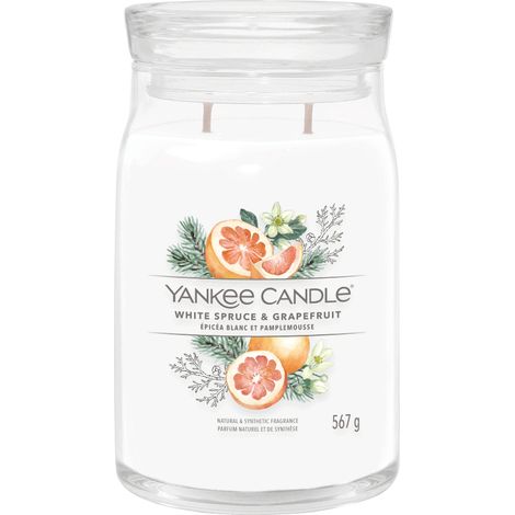 Abeto blanco y pomelo - Yankee Candle Signature - Vela aromática grande (1/3)