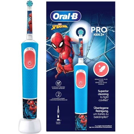 Oral-B - Elektrische Zahnbürste Pro Kids Spiderman 8006540772928