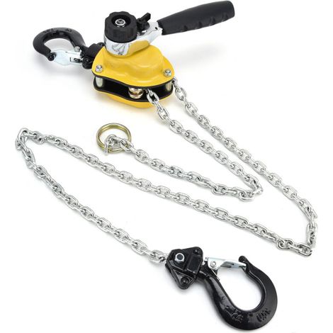 Rosvola 0.5T Levage manuel pour chaîne 1.5 m de hauteur de levage avec levier à cliquet (1/5)