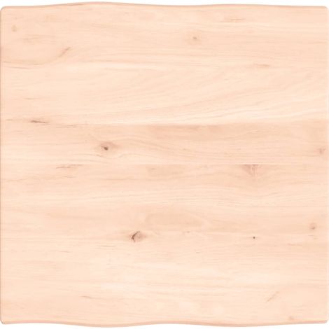 Dessus de table, Plateau De Table bois chêne massif non traité bordure assortie LKF38914 (1/4)
