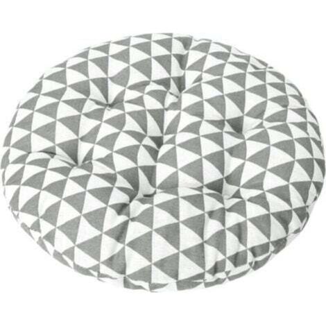 Coussin de chaise de bistrot rond de 15 pouces, coussin de siège décoratif d'intérieur et d'extérieur, coussin de chaise doux et épais pour terrasse de jardin de bureau à domicil (1/4)