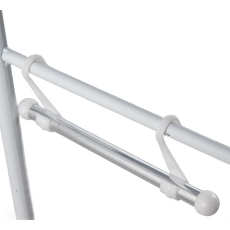 Étagère de rangement en acier inoxydable pour salle de bain et toilettes, murale, étagère pour toilettes/machine à laver/WC, sur pied, à trois niveaux, blanche. (1/5)