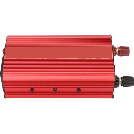 Multifunktionaler intelligenter Sinus-Wechselstromwandler 12V DC auf 220V AC für Autos (Rot) (1/5)