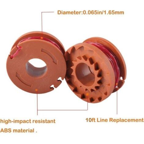 WA0010 Lot de 13 bobines pour tondeuse Worx WG180 WG163 (1/3)
