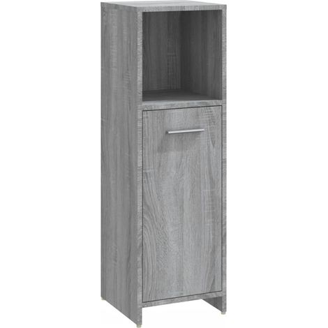 Maison Exclusive - Badschrank Grau Sonoma 30x30x95 cm Holzwerksto