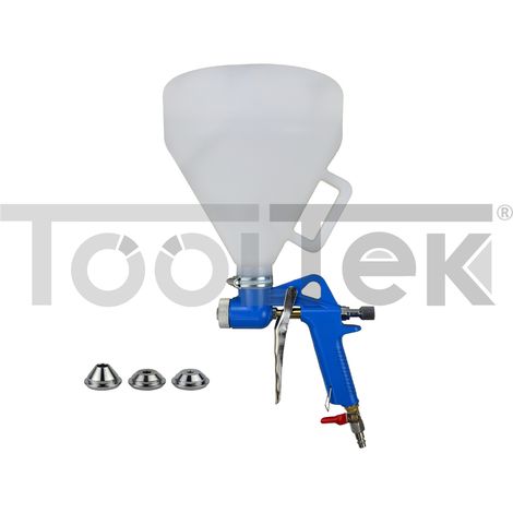 GEKO G01114 PISTOLA AEROGRAFO AD ARIA VERNICIATURA INTONACARE 4,6,8mm 6lt (1/5)