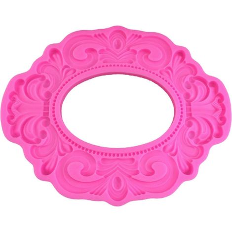 Vintage-Spiegel-Fotorahmen, Fondantform, Schokoladenformen, Silikonrahmenformen