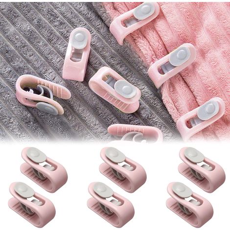 10 pinces pour couette, pinces pour draps, supports de draps, pinces pour housse de couette, D