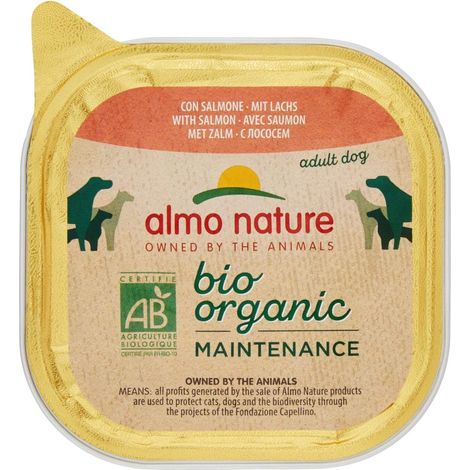 Almo Nature Cane Bio Patè Salmone 300gr (1/3)