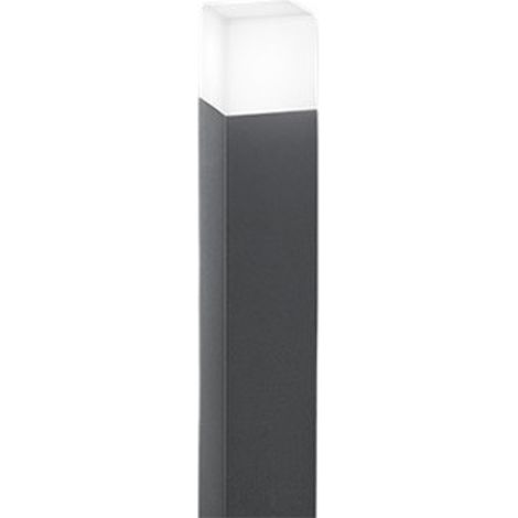 Paletto Esterno Moderno Tower Alluminio Antracite 1 Luce E27 Ip54 H60 (1/2)