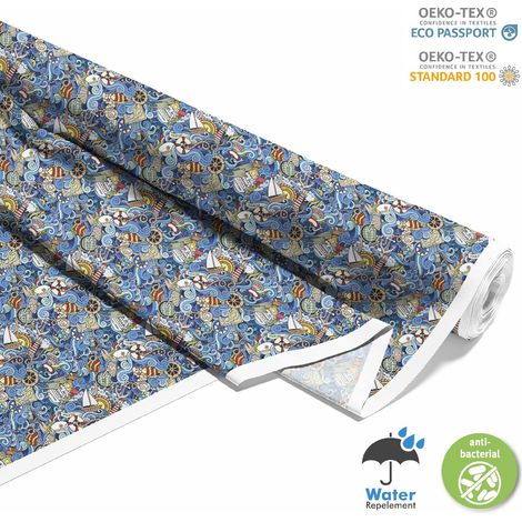 TESSUTI DECORATIVI PER ESTERNI OXFORD - Motivo Comic Marine I DX117 (1/5)