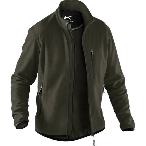 [NEUWERTIG] B-Ware Kübler Fleecejacke Oliv S Arbeitsjacke Sweatjacke Jacke Fleece Arbeitskleidung
